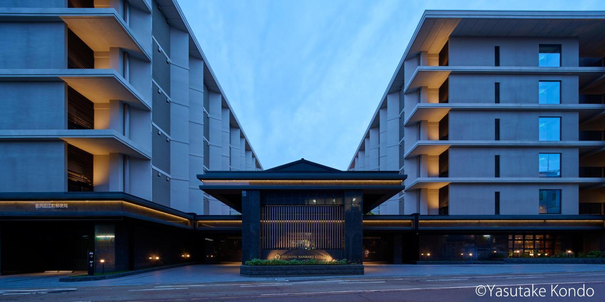 The Hotel Sanraku Kanazawa 21Th December 2022 Open Exteriér fotografie The hotel's entrance